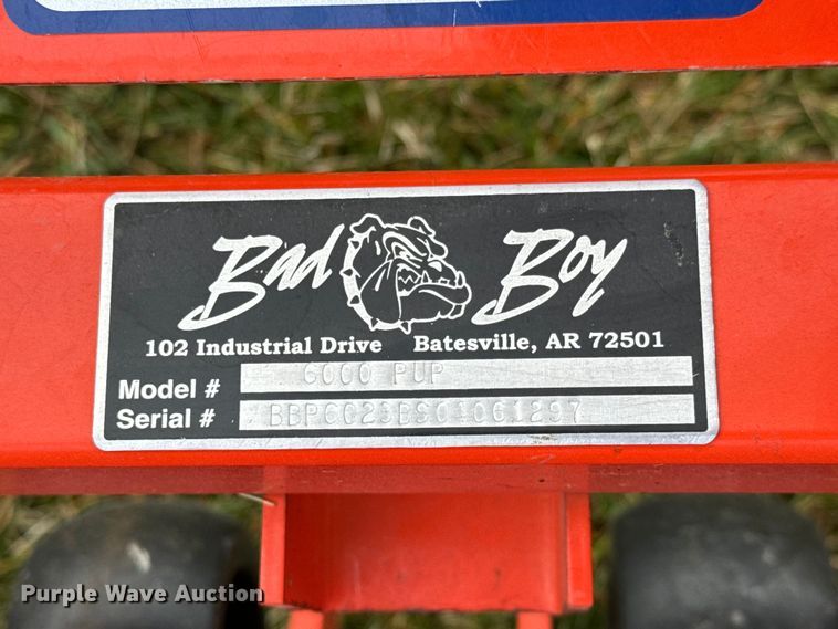 image for item NH9062 Bad Boy 6000 PUP ZTR lawn mower