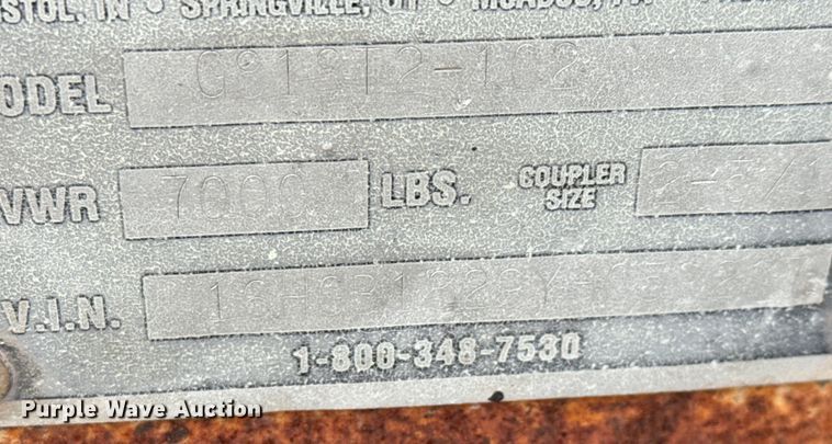 image for item NH9068 2000 Haulmark G818T2-102 enclosed cargo trailer