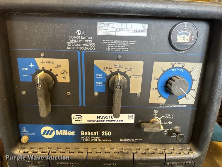 image for item NS9518 Miller Bobcat 250 welder/generator