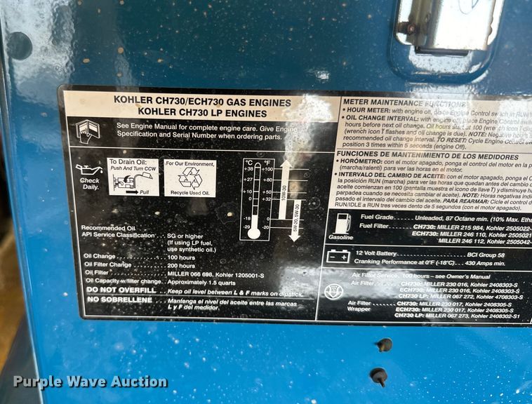 image for item NS9518 Miller Bobcat 250 welder/generator
