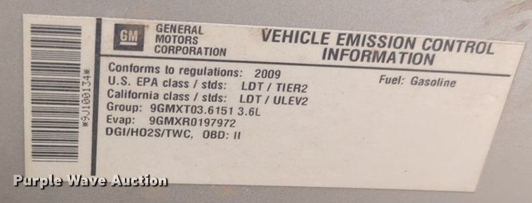 image for item NZ9390 2009 GMC Acadia SUV