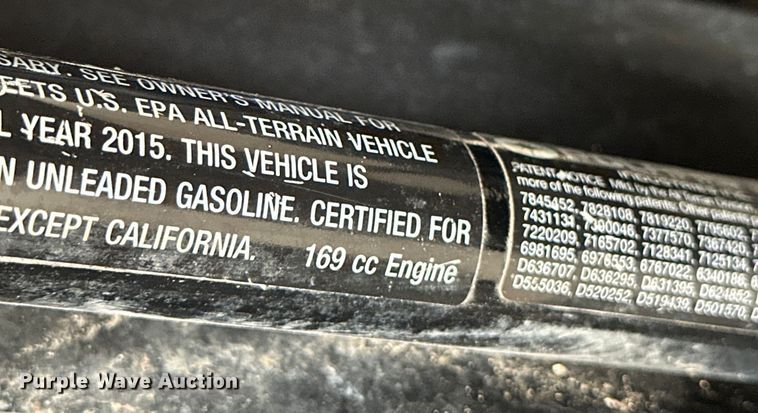 image for item OE9033 2015 Polaris 170 EFI ATV