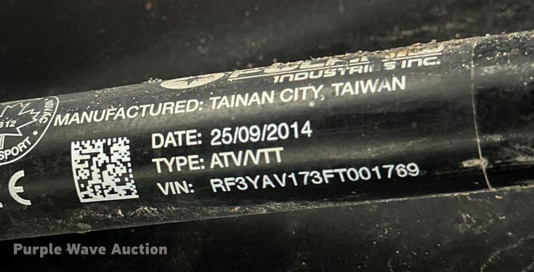 image for item OE9033 2015 Polaris 170 EFI ATV