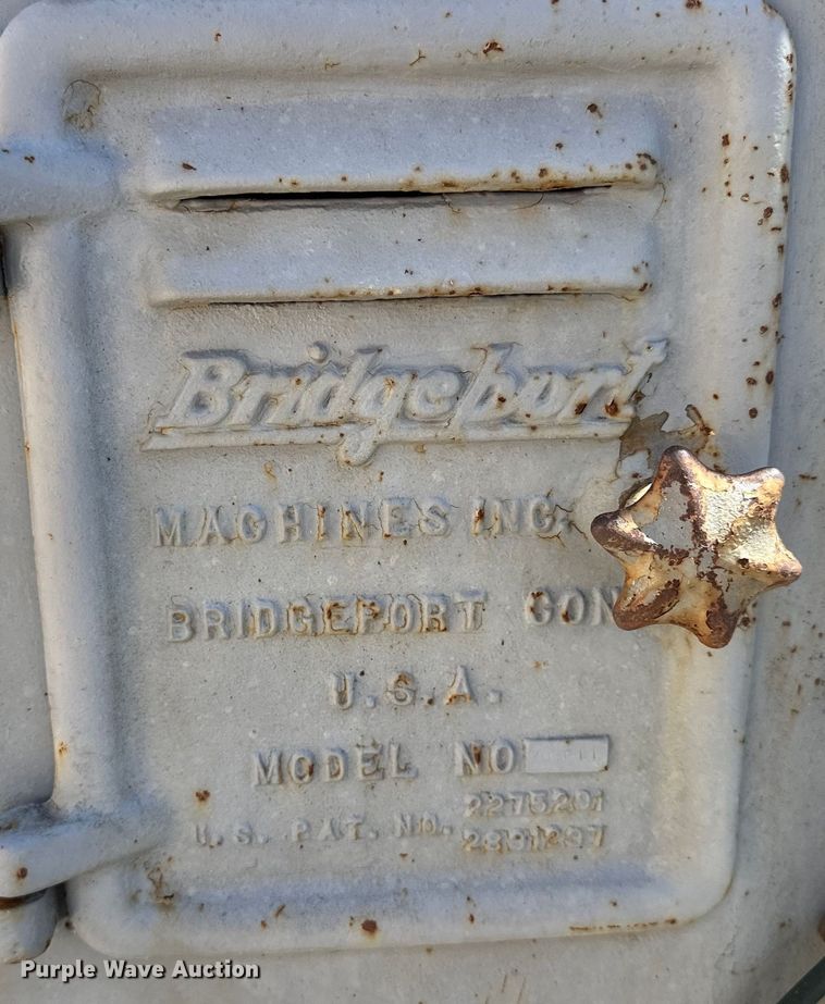 image for item OE9037 Bridgeport milling machine