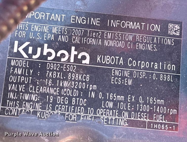 image for item OF9385 Kubota  BX2350 MFWD tractor