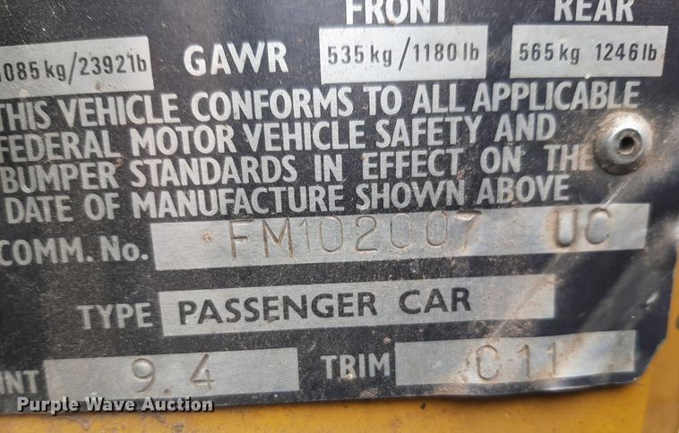 image for item OF9695 1979 Triumph Spitfire 1500  convertible