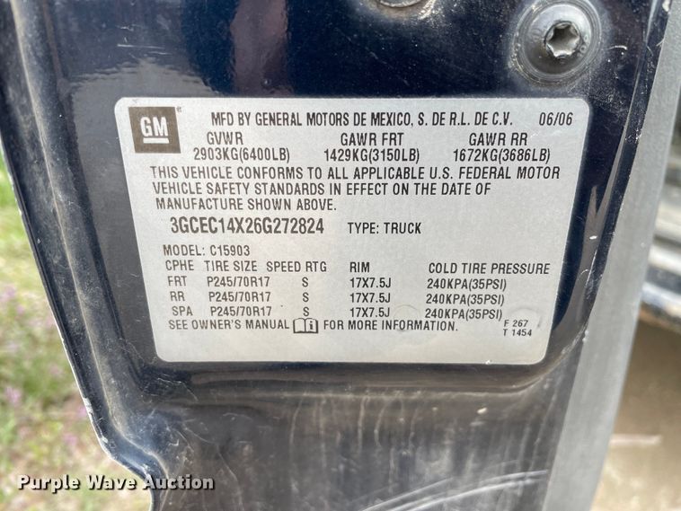 image for item OG9856 2006 Chevrolet Silverado 1500  pickup truck