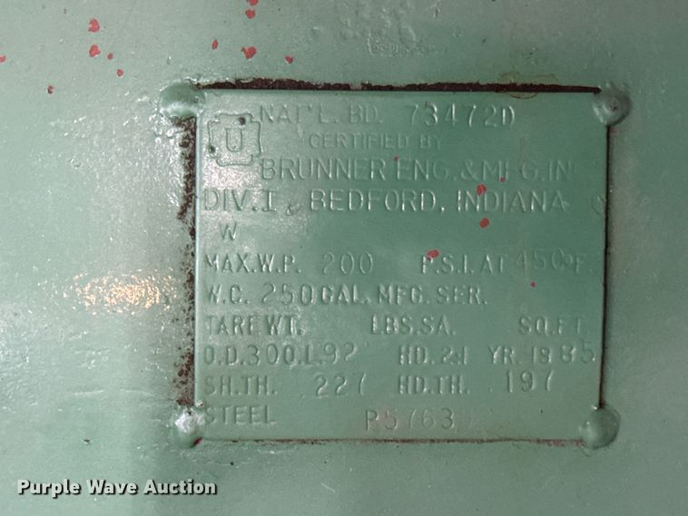 image for item OJ9688 Brunner air compressor