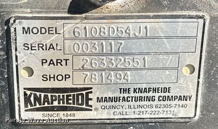 image for item OM9307 Knapheide  6108D54J1 utility bed