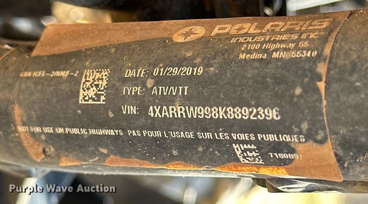 image for item OM9326 2019 Polaris Ranger XP 1000 Northstar utility vehicle