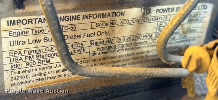 image for item DM2714 2013 JCB 930 forklift