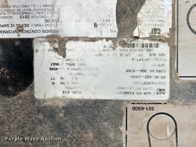 image for item DO1003 2013 Caterpillar 349E L excavator