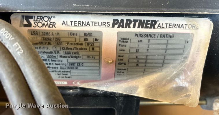 image for item DO1020 2005 Terex Lighting AL4060D-4MH light plant