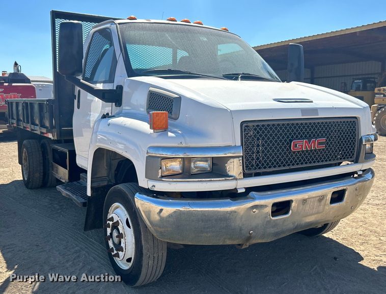 image for item DO1023 2006 GMC C5500 dump flatbed truck
