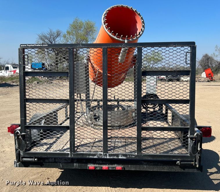 image for item DO1027 2017 Top Hat Industries utility trailer with dust management system 