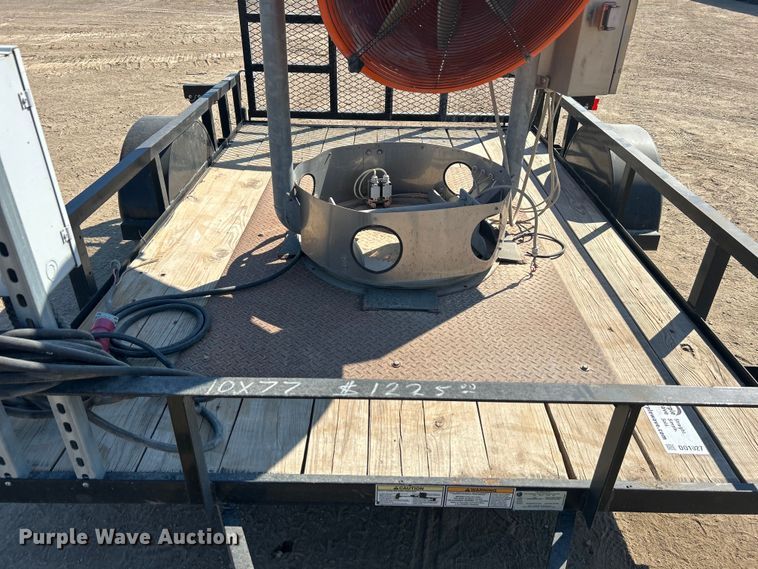 image for item DO1027 2017 Top Hat Industries utility trailer with dust management system 