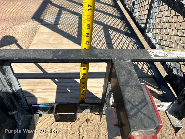 image for item DO1027 2017 Top Hat Industries utility trailer with dust management system 