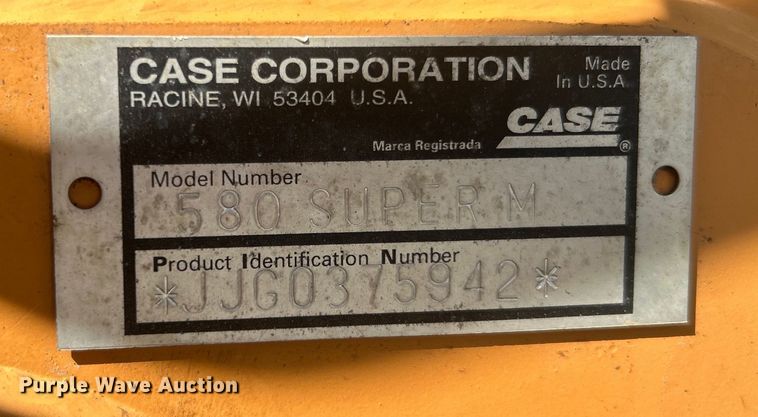 image for item DO1044 2003 Case 580 Super M backhoe