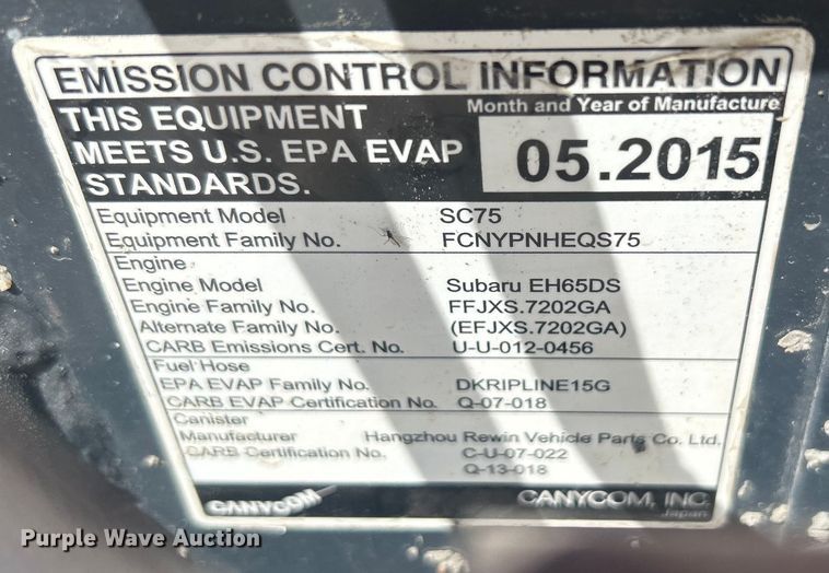 image for item DO1056 2015 Canycom  SC75 concrete buggy