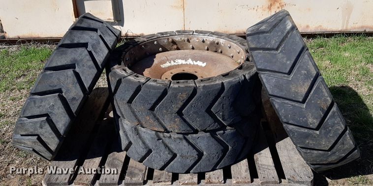 image for item DP2722 (4) Air Boss skid steer tires