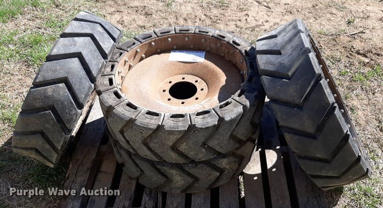 image for item DP2722 (4) Air Boss skid steer tires