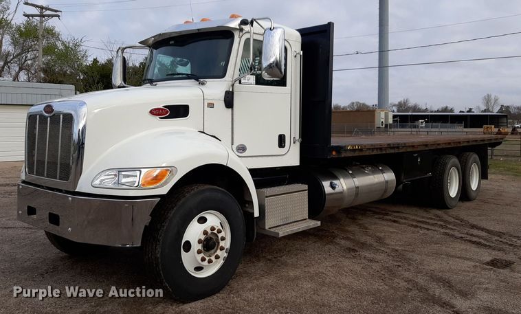 image for item DP2738 2020 Peterbilt  348 flatbed truck