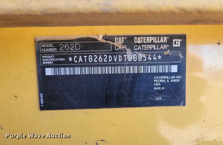 image for item DP3499 2014 Caterpillar 262D skid steer loader