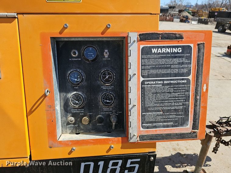 image for item DQ8588 Sullivan Palatek D185PJD air compressor