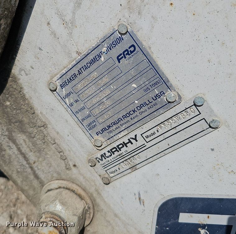 image for item DQ8627 FRD FX55WB-50 skid steer breaker