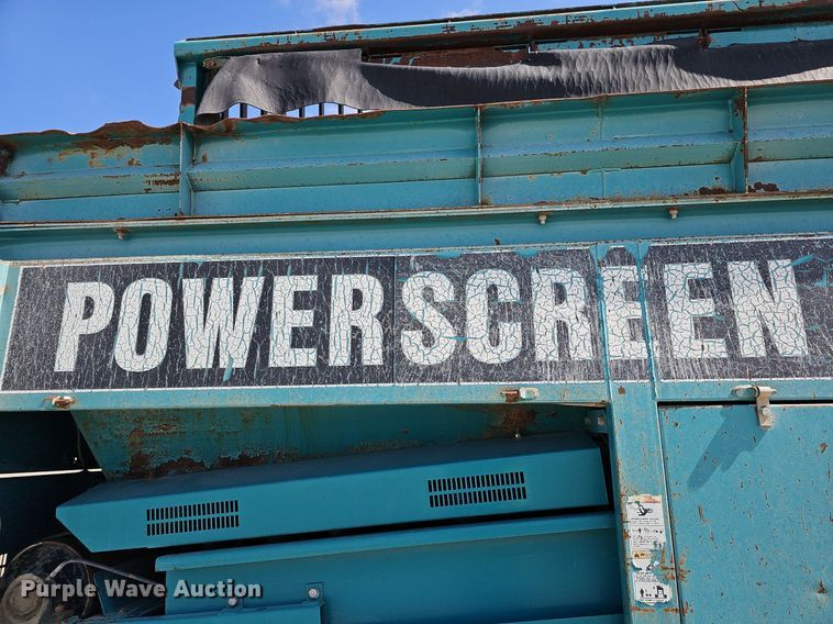 image for item DQ8634 2007 Powerscreen Turbo Chieftain 1400 screening plant