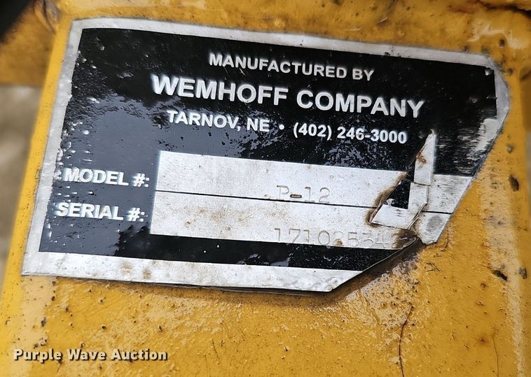 image for item DQ8665 Wemhoff Company P-12 box blade