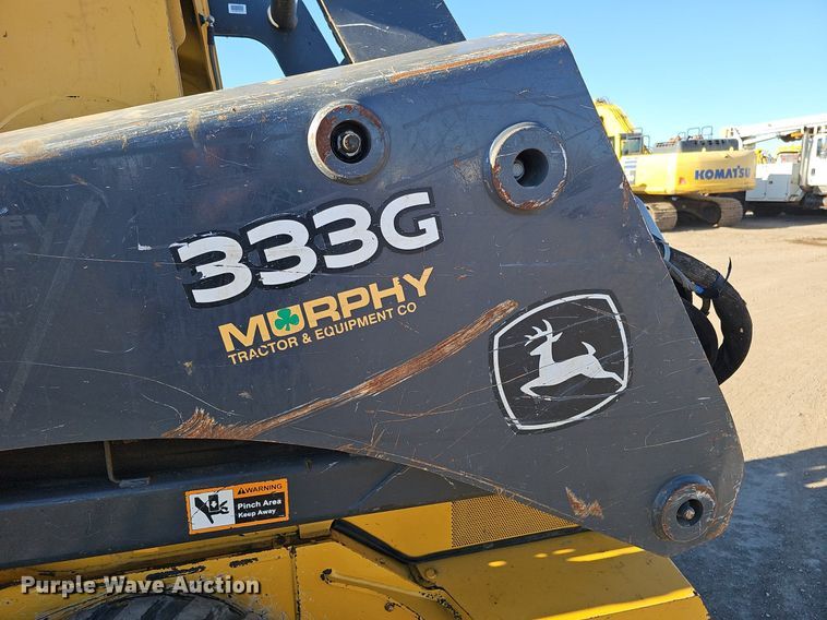 image for item DQ8680 2019 John Deere 333G tracked skid steer loader