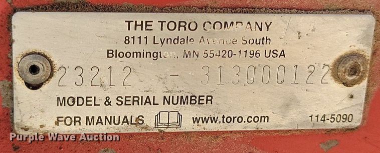 image for item DR7988 2013 Toro STX-38 stump grinder