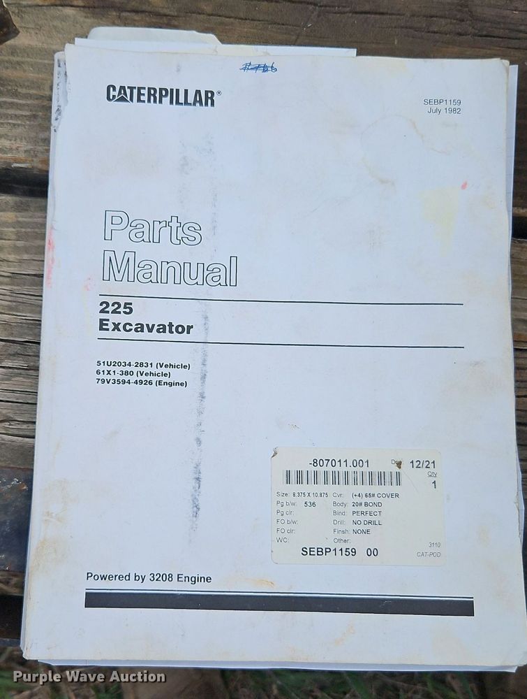 image for item DR8564 1977 Caterpillar  225 excavator