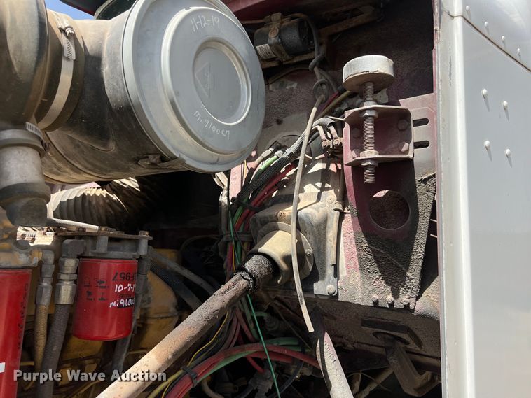 image for item DS2934 1989 Freightliner FLC flatbed truck with Vermeer fluid mixer