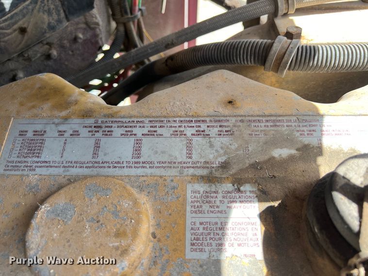 image for item DS2934 1989 Freightliner FLC flatbed truck with Vermeer fluid mixer