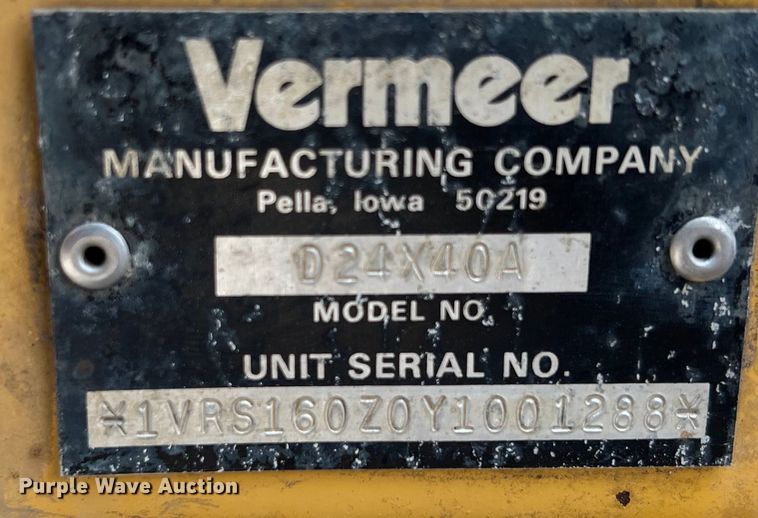 image for item DS2936 2000 Vermeer  D24X40A directional boring unit