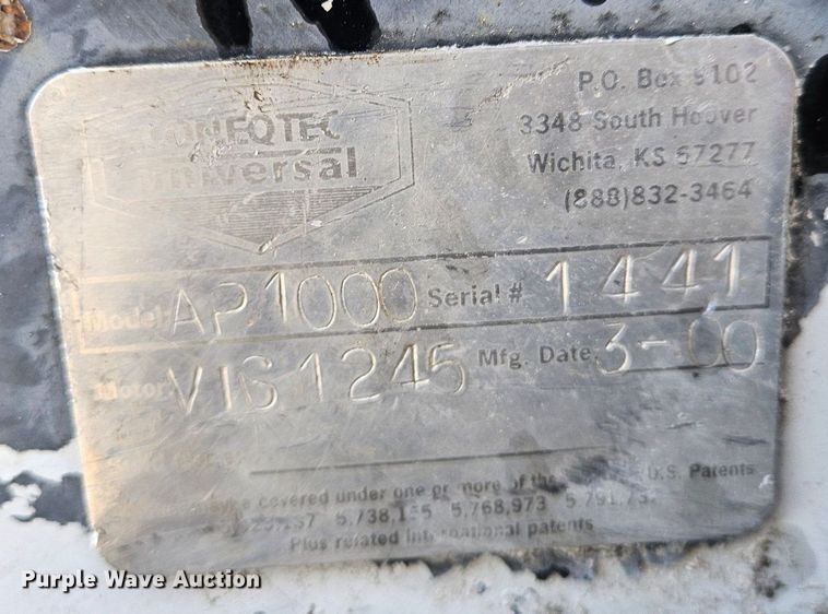 image for item DS6483 Coneqtec AP1000 skid steer cold planer