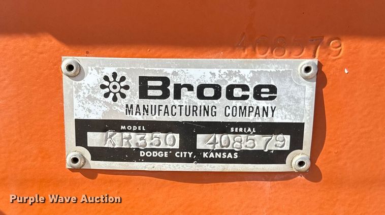 image for item EH5337 2014 Broce KR350 broom