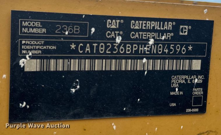 image for item EH5370 2006 Caterpillar 236B skid steer loader