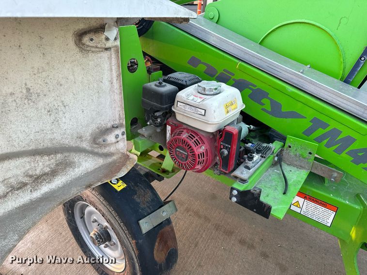 image for item EH6585 2017 Nifty TM42T boom lift