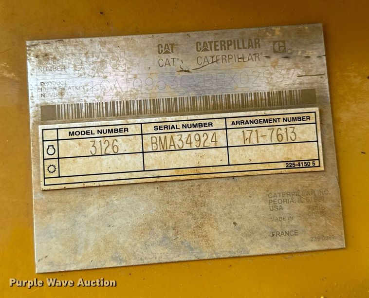 image for item EH6610 2006 Caterpillar 953C track loader