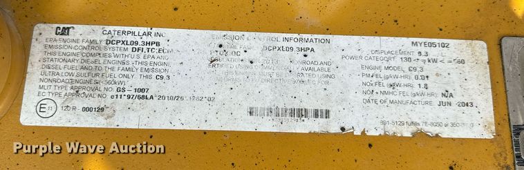 image for item EH6611 2013 Caterpillar 336E L  excavator