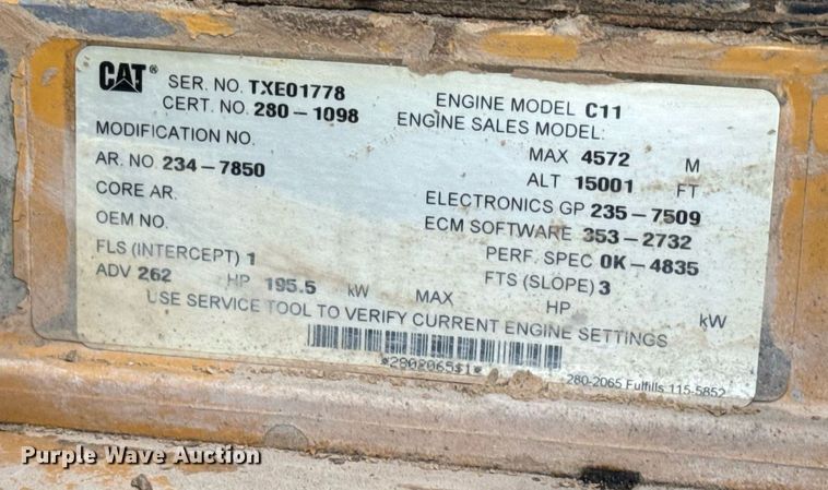 image for item EH6612 2011 Caterpillar 966H wheel loader