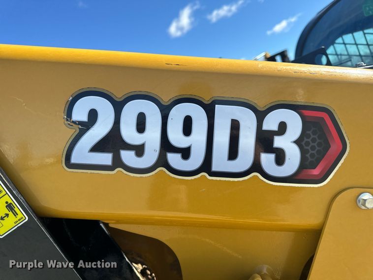 image for item EH6651 2019 Caterpillar 299D3 tracked skid steer loader