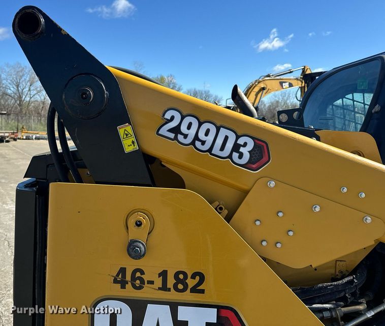 image for item EH6651 2019 Caterpillar 299D3 tracked skid steer loader