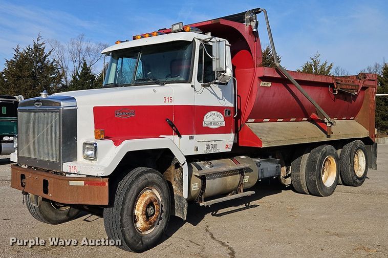 image for item EI3628 1995 White GMC Autocar dump truck