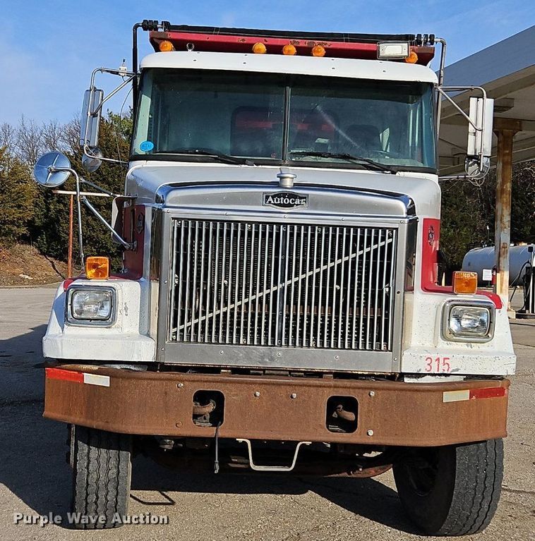 image for item EI3628 1995 White GMC Autocar dump truck