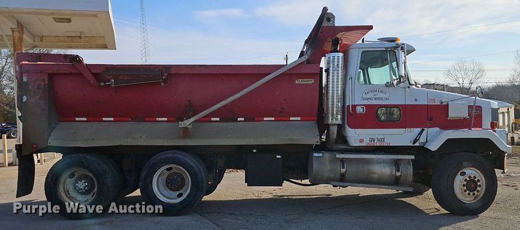 image for item EI3628 1995 White GMC Autocar dump truck