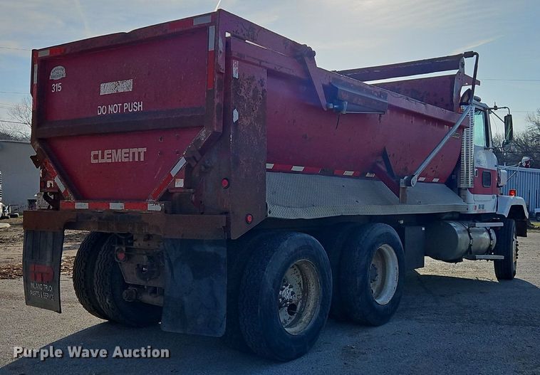 image for item EI3628 1995 White GMC Autocar dump truck